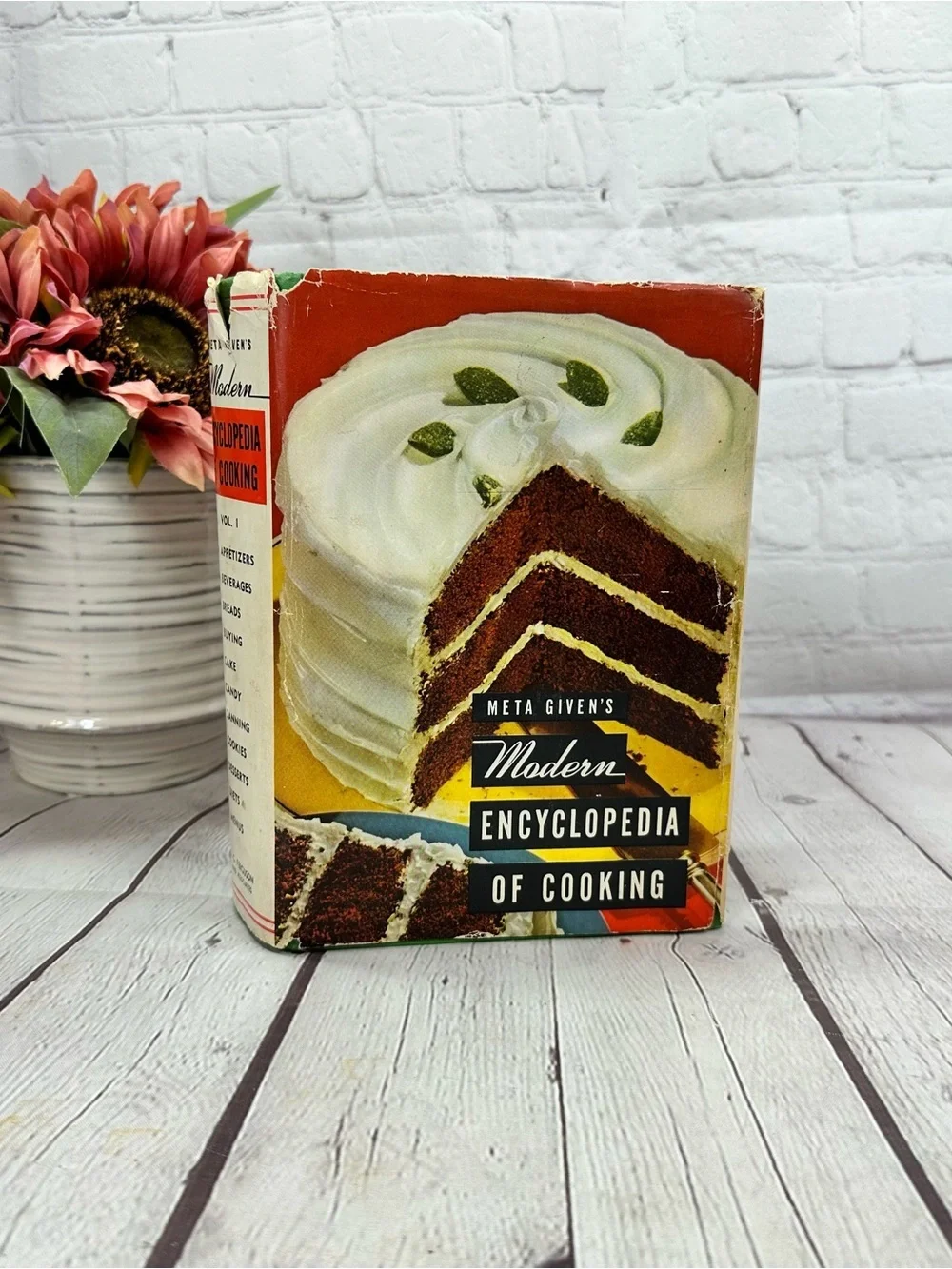 vtg 1949 meta given's modern Encyclopedia of Cooking vol one MCM retro